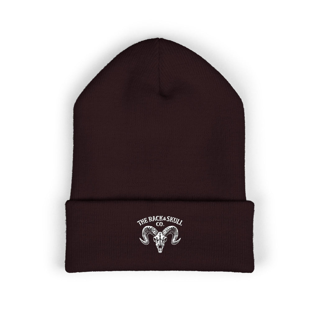 The Rack & Skull Co. Ram Embroidered Beanie