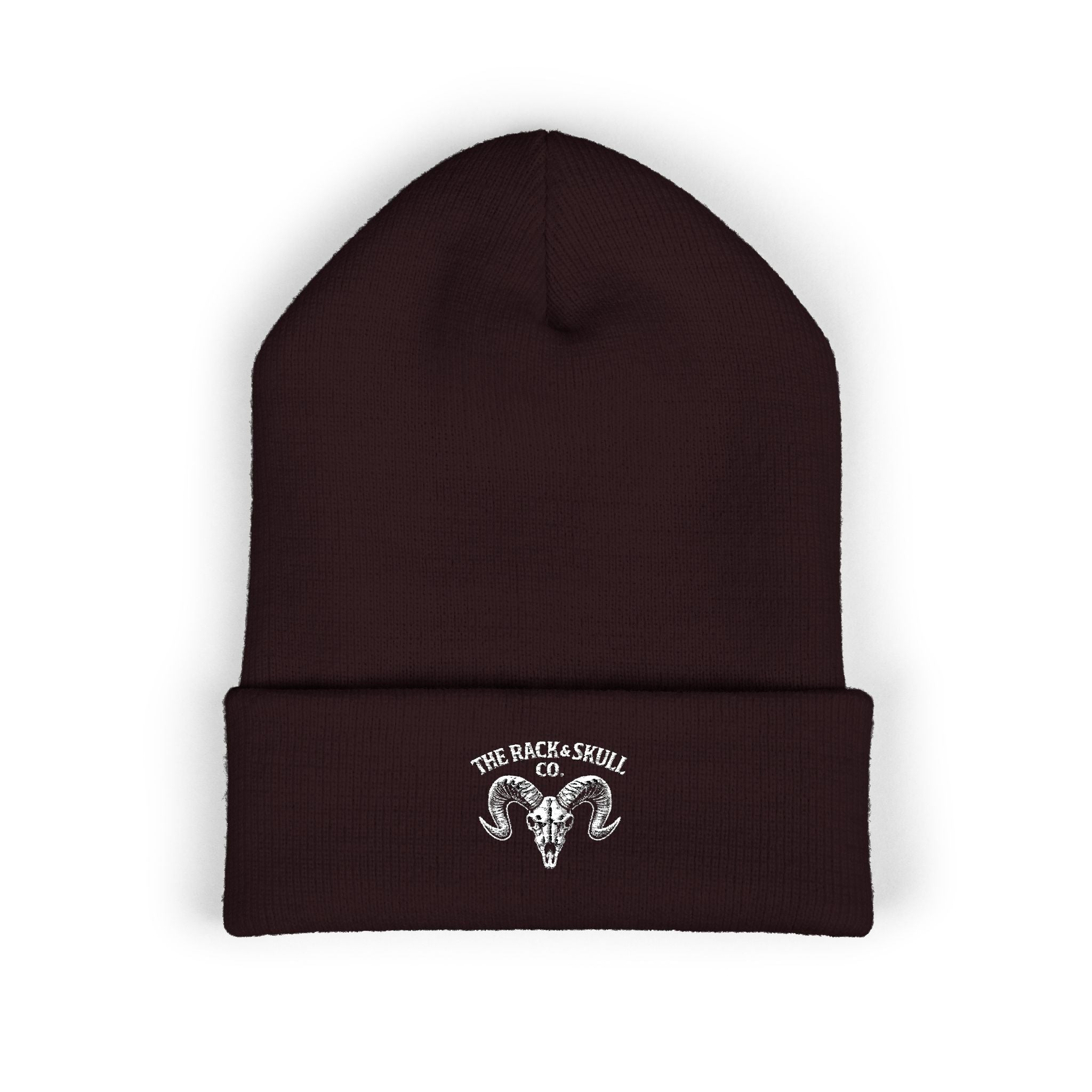 The Rack & Skull Co. Ram Embroidered Beanie