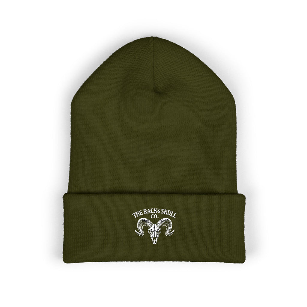 The Rack & Skull Co. Ram Embroidered Beanie