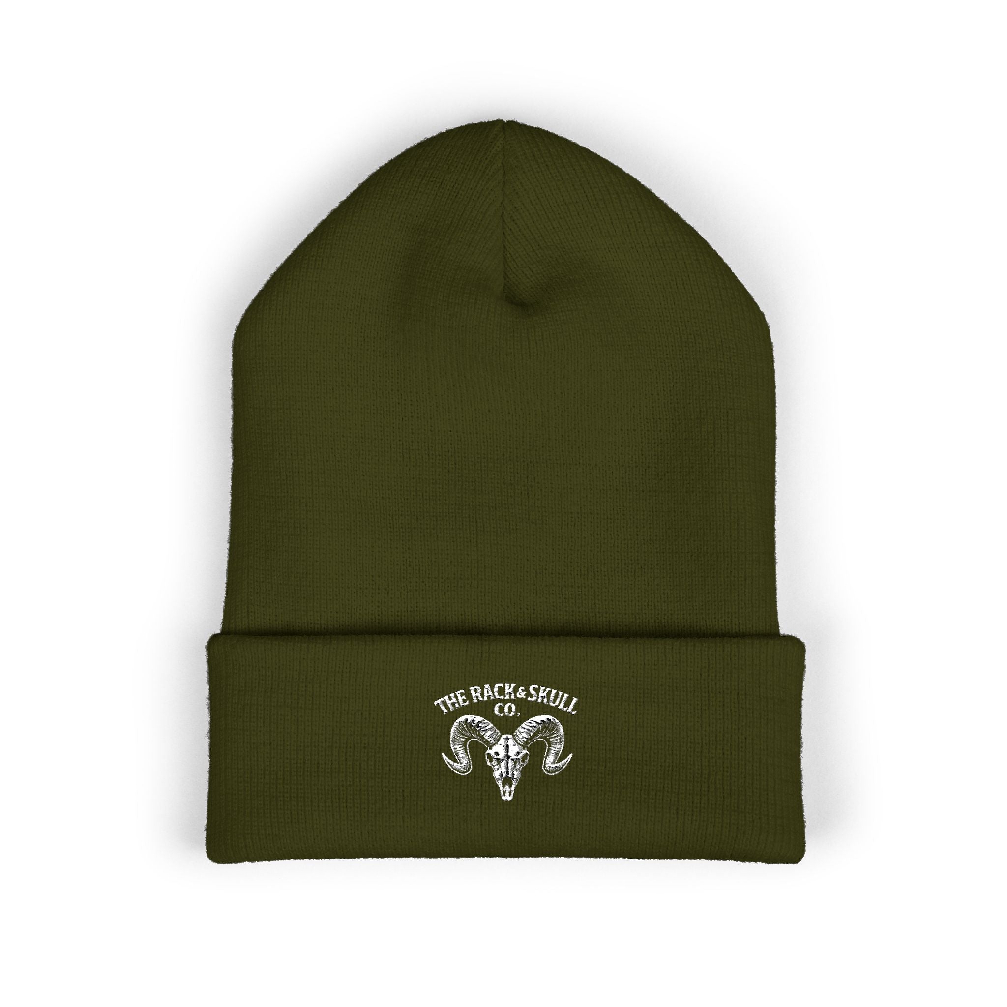 The Rack & Skull Co. Ram Embroidered Beanie